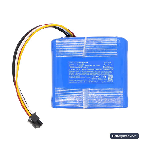 Eureka E10s Replacement Battery, 14.4V, 6700mAh, Li-ion 3