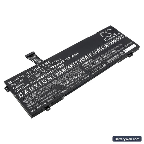 Maingear Vector Pro MG-VCP17 Replacement Battery, 11.55V, 7800mAh, Li-Polymer 1