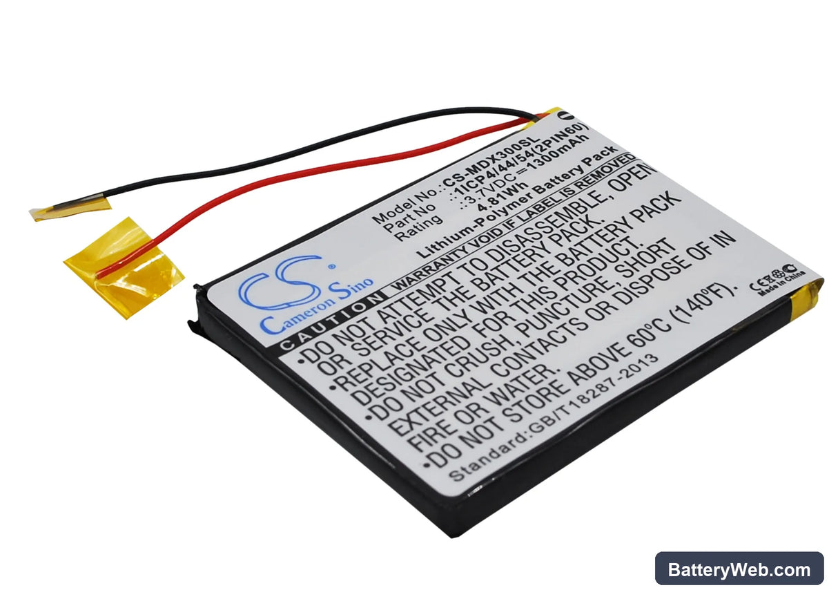 MODECOM MX3 Replacement Battery, 3.7V, 1300mAh, Li-Polymer 2