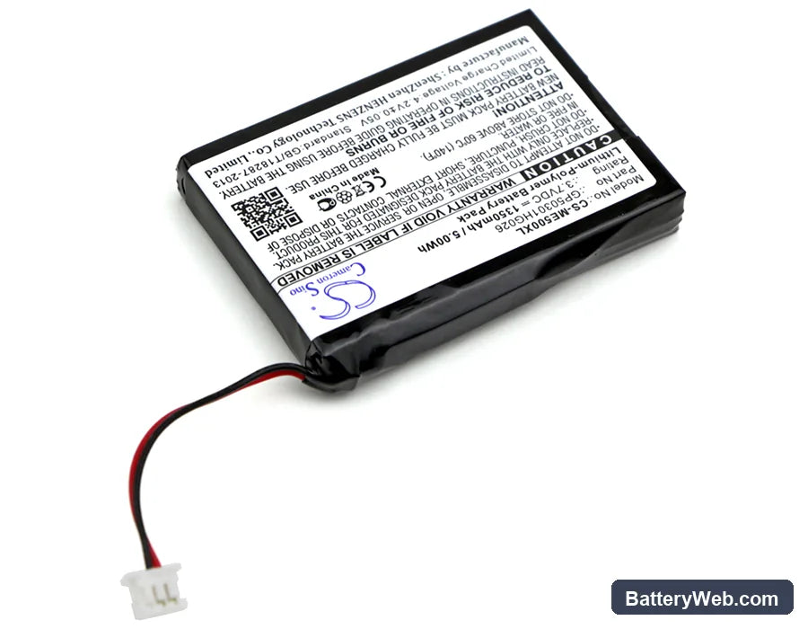 SkyGolf SG1 Replacement Battery, 3.7V, 1350mAh, Li-Polymer 2