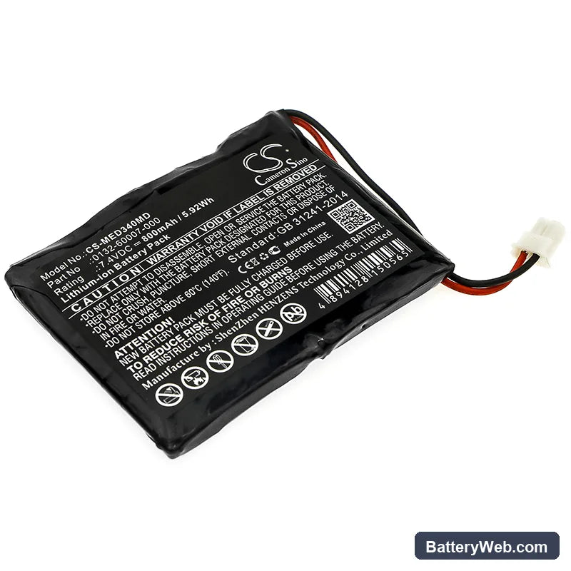 Mediaid 34 Pulse Replacement Battery, 7.4V, 800mAh, Li-ion 1