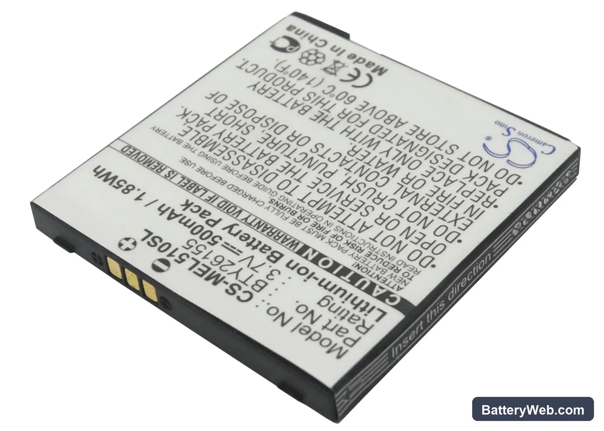 Emporia Elson EL510 Replacement Battery, 3.7V, 500mAh, Li-ion 2