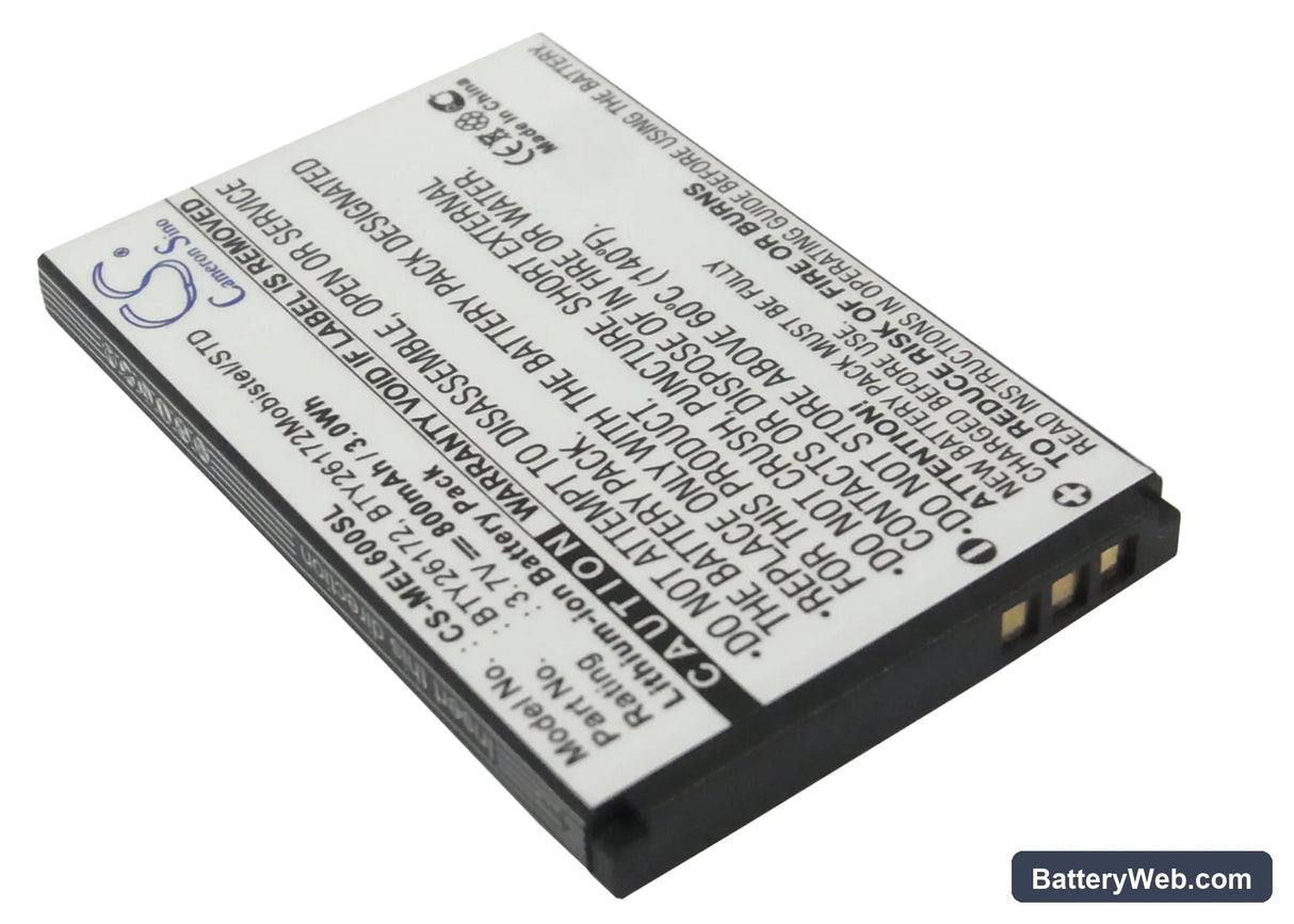 Emporia Mobistel EL600 Replacement Battery, 3.7V, 800mAh, Li-ion 2