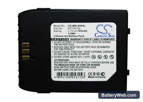 Elson ESL808 Replacement Battery, 3.7V, 700mAh, Li-ion 5