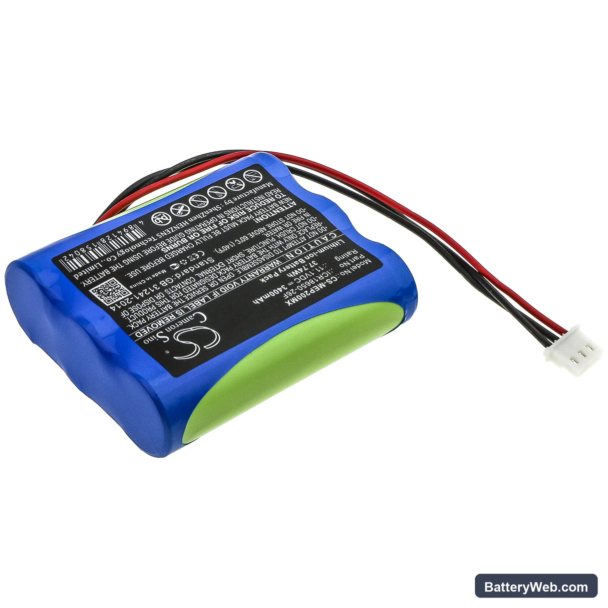 Medical Econet Compact 2 Replacement Battery, 11.1V, 3400mAh, Li-ion 2