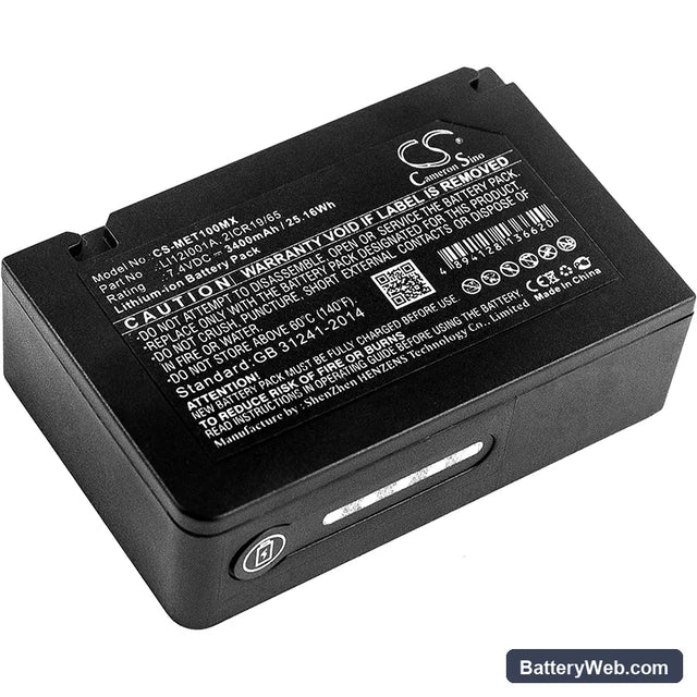 Mindray T1 Replacement Battery, 7.4V, 3400mAh, Li-ion 1