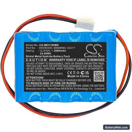 Medela Vario 919.0012 Replacement Battery, 12V, 2000mAh, Ni-MH 3