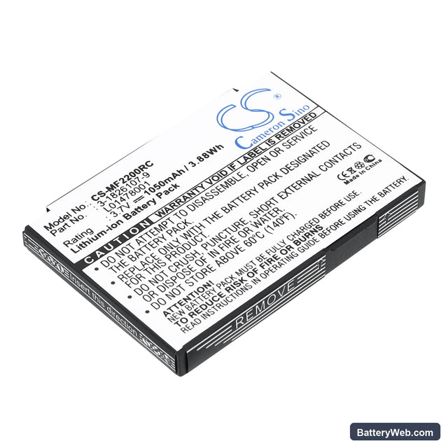 Novatel Wireless MiFi2200 Replacement Battery, 3.7V, 1050mAh, Li-ion 1