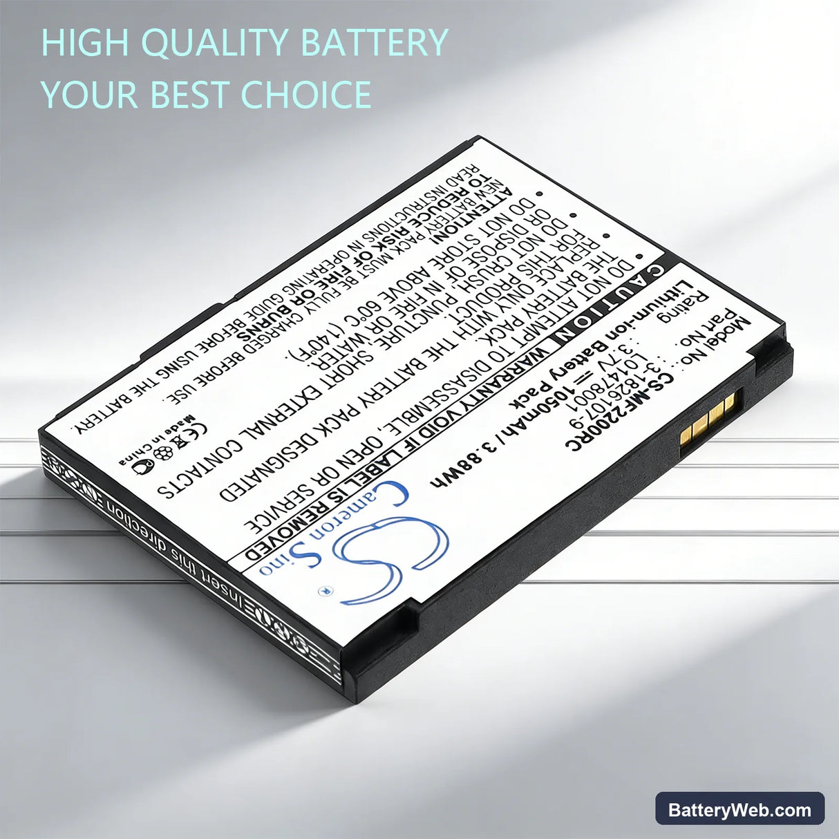 Novatel Wireless MiFi2200 Replacement Battery, 3.7V, 1050mAh, Li-ion 6