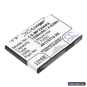 Novatel Wireless MiFi2200 Replacement Battery, 3.7V, 1250mAh, Li-ion 1
