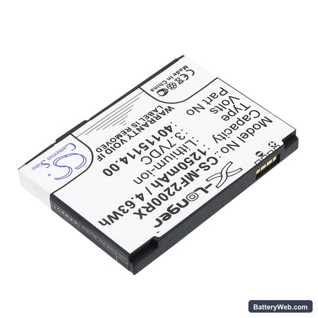 Novatel Wireless MiFi2200 Replacement Battery, 3.7V, 1250mAh, Li-ion 2