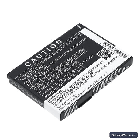 Novatel Wireless MiFi2200 Replacement Battery, 3.7V, 1250mAh, Li-ion 4