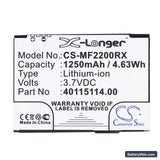 Novatel Wireless MiFi2200 Replacement Battery, 3.7V, 1250mAh, Li-ion 5