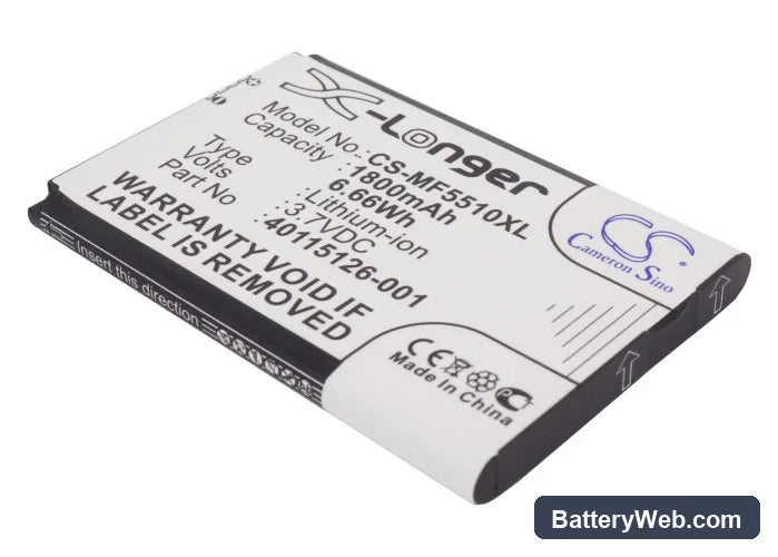 Novatel Wireless MiFi 5510 Replacement Battery, 3.7V, 1800mAh, Li-ion 1