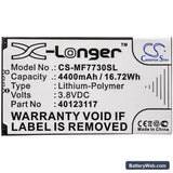 Novatel Wireless MiFi 7730L Replacement Battery, 3.8V, 4400mAh, Li-Polymer 3
