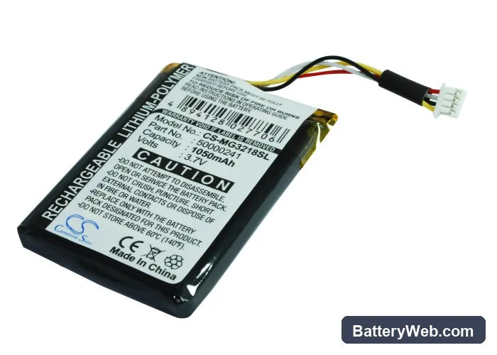 Typhoon MyGuide m imove 3218 Replacement Battery, 3.7V, 1050mAh, Li-Polymer 1