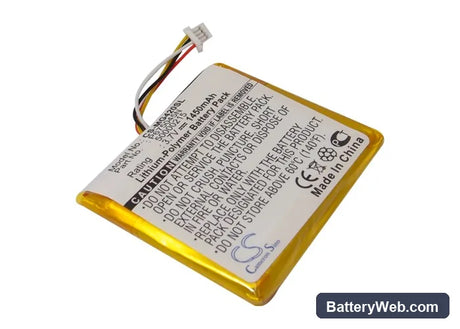 Typhoon MyGuide 4200 Replacement Battery, 3.7V, 1450mAh, Li-Polymer 3