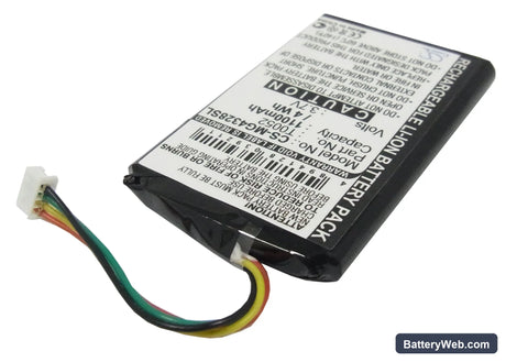 Typhoon Myguide 4328 Replacement Battery, 3.7V, 1100mAh, Li-ion 2