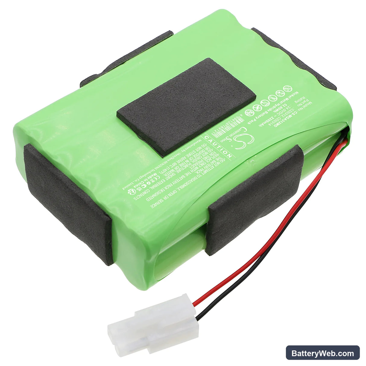 Mangar Airflo 24 low pressure air compressor Replacement Battery, 24V, 2200mAh, Ni-MH 2