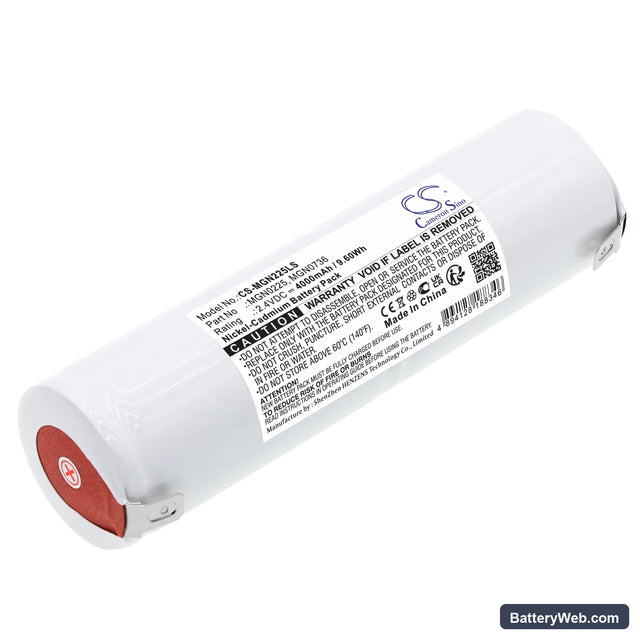 URA 130040 Replacement Battery, 2.4V, 4000mAh, Ni-CD 1
