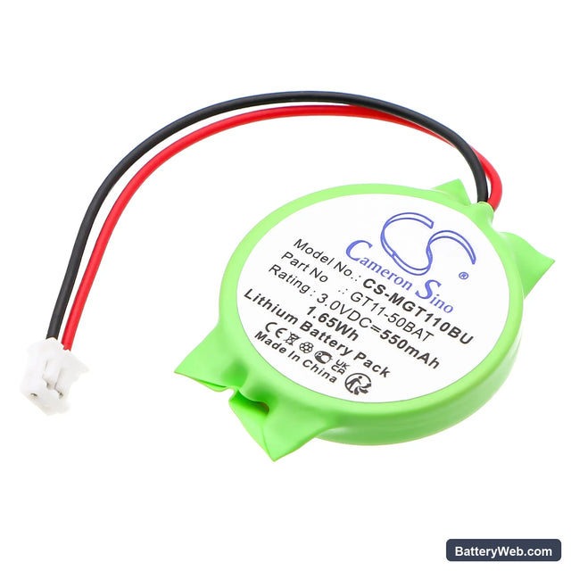 Mitsubishi GT10 graphic terminals Replacement Battery, 3V, 550mAh, Lithium 1