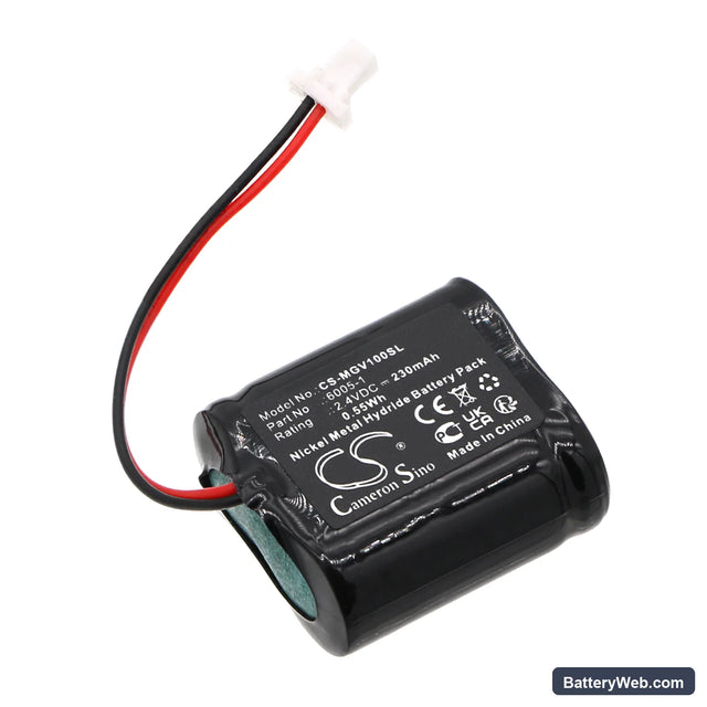Magura Vyron ver.1 Replacement Battery, 2.4V, 230mAh, Ni-MH 1