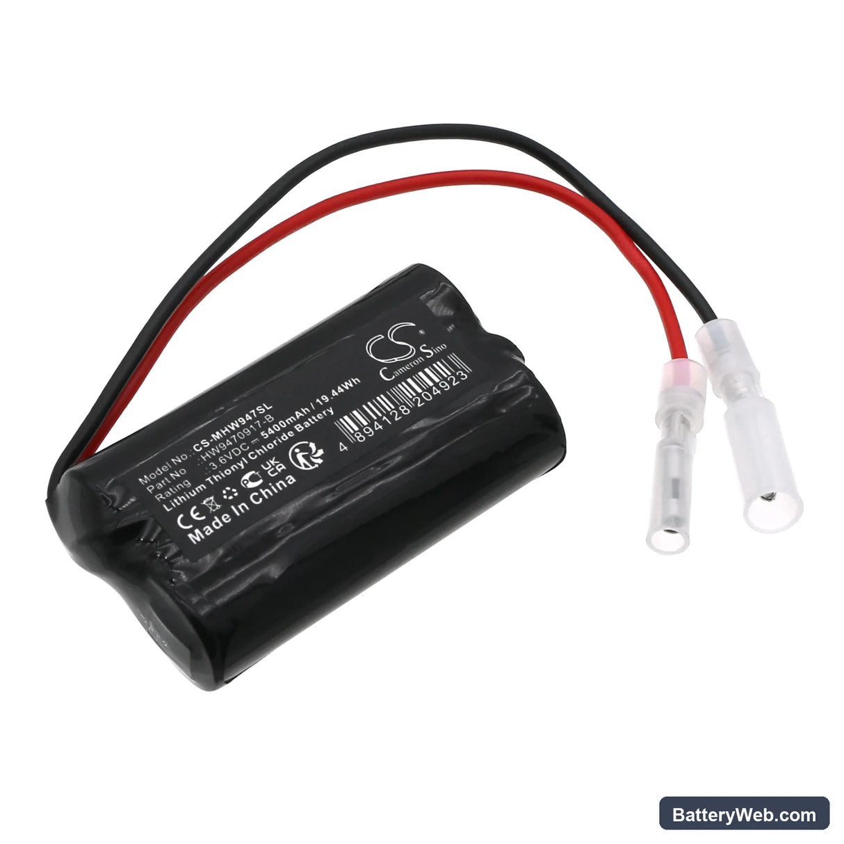 Motoman HW9470917-B Replacement Battery, 3.6V, 5400mAh, Li-SOCl2 1