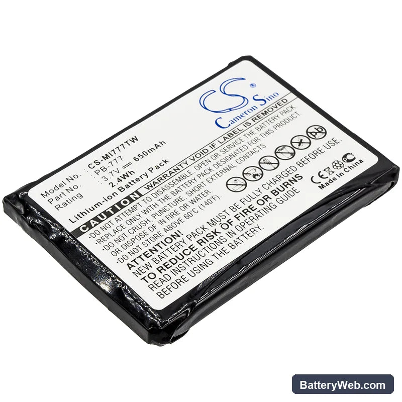 Midland 777 Replacement Battery, 3.7V, 650mAh, Li-ion 1