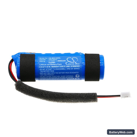 Monster ICON Replacement Battery, 3.7V, 2600mAh, Li-ion 3