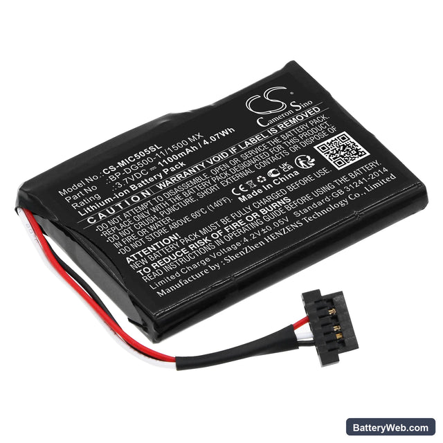 Magellan cyclo 500 HC Replacement Battery, 3.7V, 1100mAh, Li-ion 1