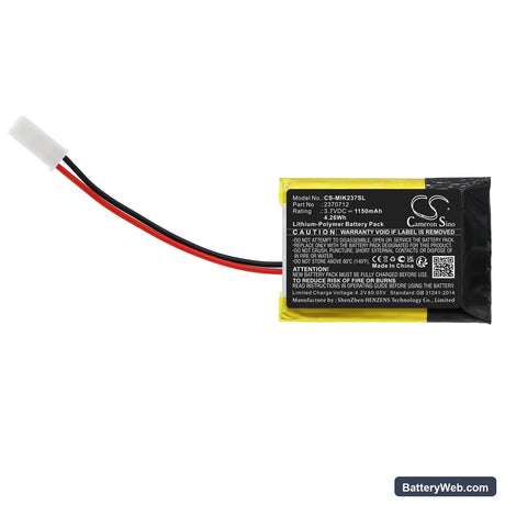 MINN KOTA iPilot Link Remote 2016 Replacement Battery, 3.7V, 1150mAh, Li-Polymer 5
