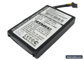Mitac Mio 168 Replacement Battery, 3.7V, 1300mAh, Li-ion 1