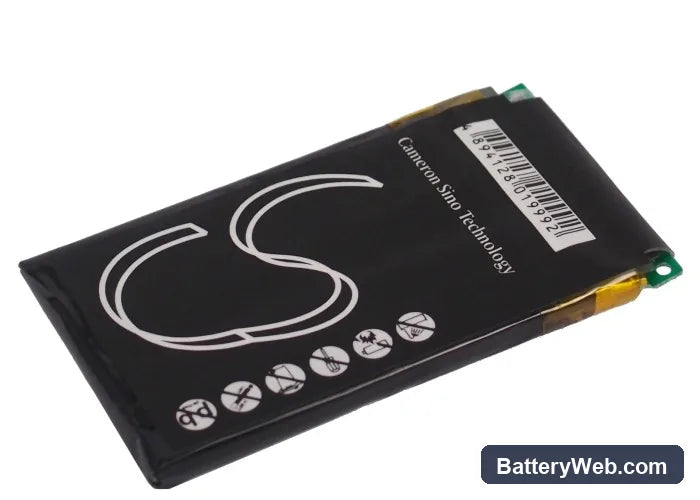 Mitac Mio H610 Replacement Battery, 3.7V, 1400mAh, Li-ion 3