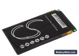 Mitac Mio H610 Replacement Battery, 3.7V, 1400mAh, Li-ion 3
