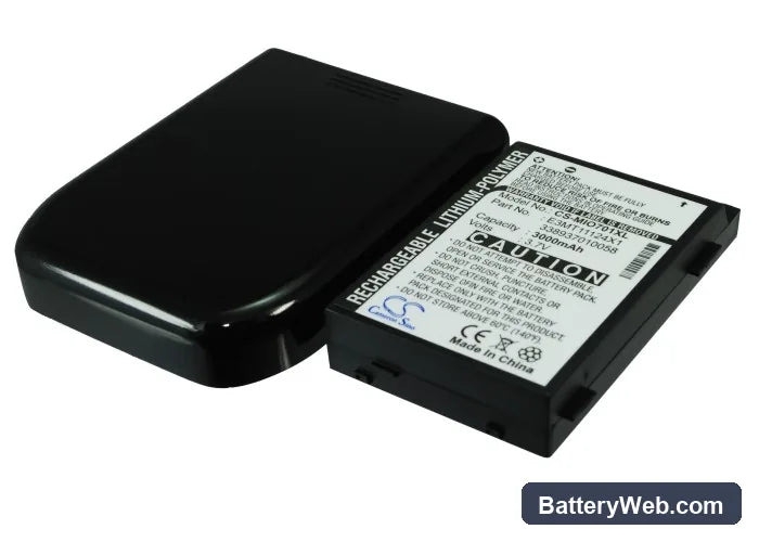 Mitac Mio A700 Replacement Battery, 3.7V, 3000mAh, Li-Polymer 1