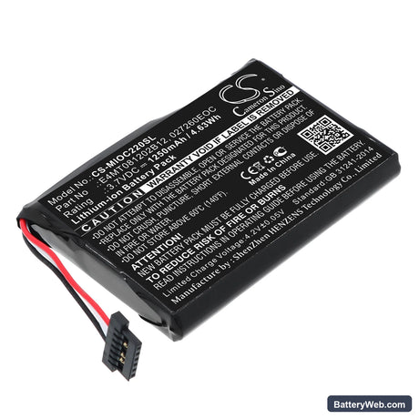 CLARION MAP 770 Replacement Battery, 3.7V, 1250mAh, Li-ion 1