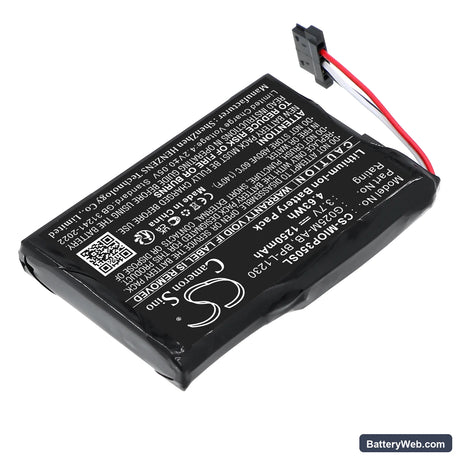 DUNLOP NAVI 6000 Replacement Battery, 3.7V, 1250mAh, Li-ion 2