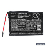 DUNLOP NAVI 6000 Replacement Battery, 3.7V, 1250mAh, Li-ion 3