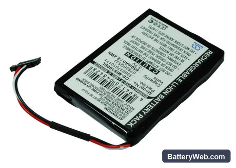 Navman Spirit S100 Replacement Battery, 3.7V, 650mAh, Li-ion 3