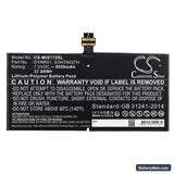 Microsoft Surface 4 Replacement Battery, 7.5V, 5050mAh, Li-Polymer 3