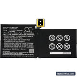 Microsoft Surface Pro 6 1807 Replacement Battery, 7.57V, 5900mAh, Li-Polymer 3