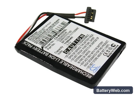 Mitac Mio Moov S500 Replacement Battery, 3.7V, 1100mAh, Li-ion 2