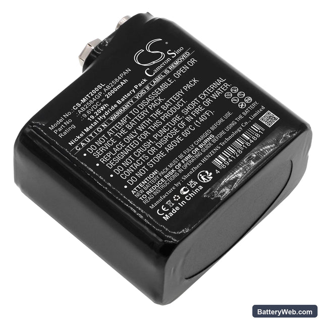Megger TDR2000-C Replacement Battery, 9.6V, 2000mAh, Ni-MH 1