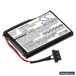 Mitac Mio Moov 150 Replacement Battery, 3.7V, 720mAh, Li-ion 1