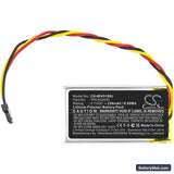 Mio MiVue 508 Replacement Battery, 3.7V, 230mAh, Li-Polymer 3