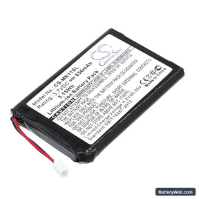 Toshiba MK 11 Replacement Battery, 3.7V, 850mAh, Li-ion 1