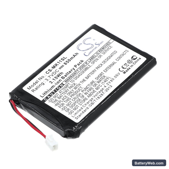 Toshiba MK 11 Replacement Battery, 3.7V, 850mAh, Li-ion 1