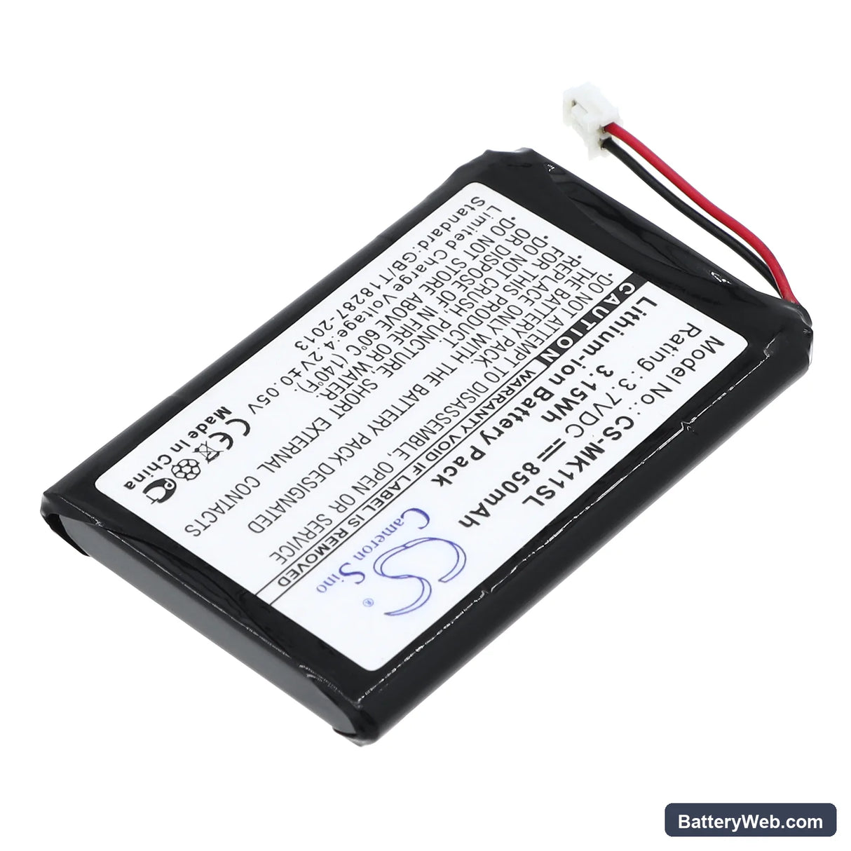 Toshiba MK 11 Replacement Battery, 3.7V, 850mAh, Li-ion 2