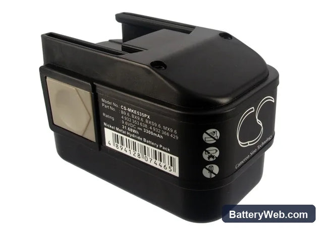 AEG 2000 Replacement Battery, 9.6V, 3300mAh, Ni-MH 1