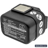 Milwaukee PES7.2T Replacement Battery, 7.2V, 3300mAh, Ni-MH 1